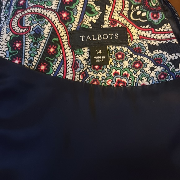 Talbots Lined Dress Size 14 - Picture 5 of 5